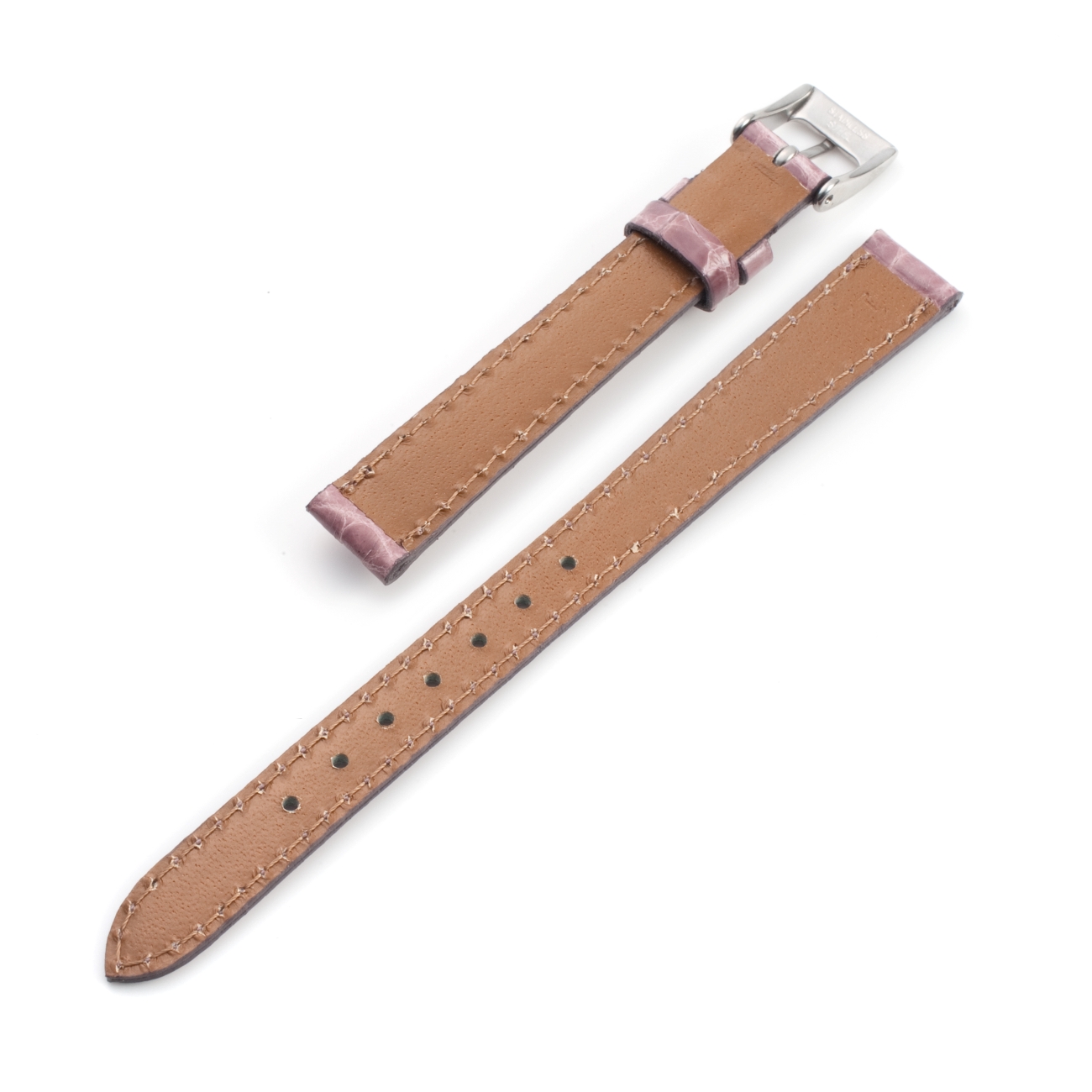 CARESE ORIGINAL LEATHER BELT CROCODILE LAVENDER