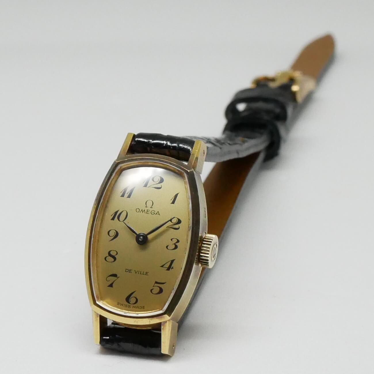 OMEGA De Ville 金色/銀色 金属ベルト 時計