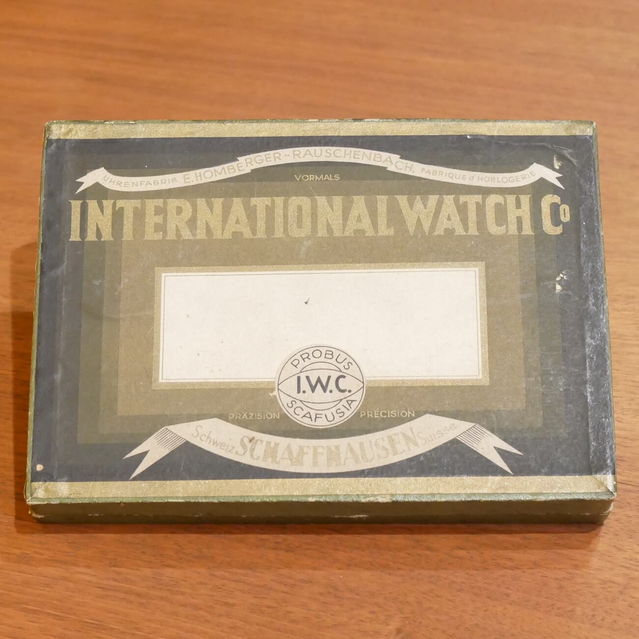 WATCH CASE & OTHER IWC PAPER BOX