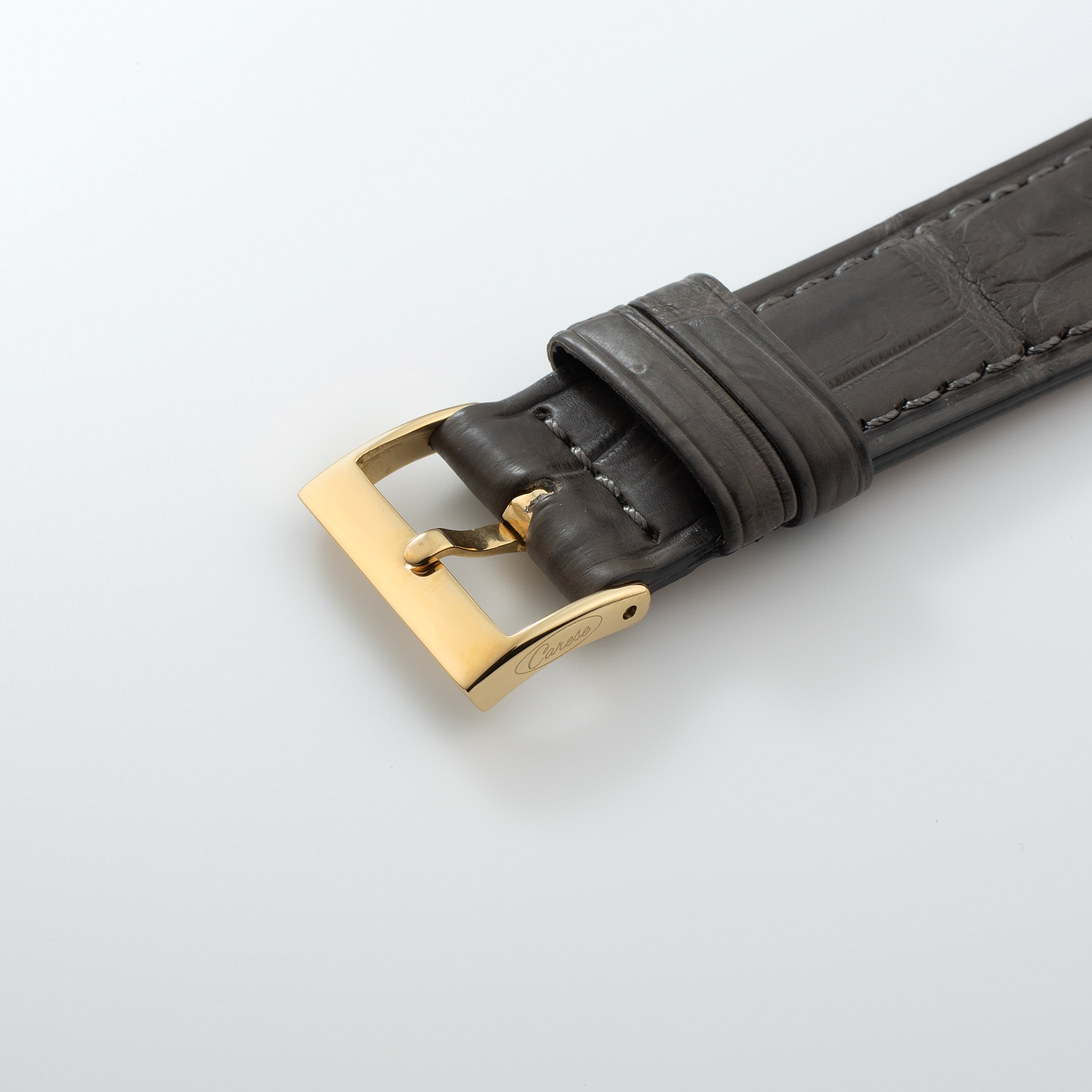 CARESE ORIGINAL LEATHER BELT CARESE ORIGINAL BUCKLE YELLOW GOLD