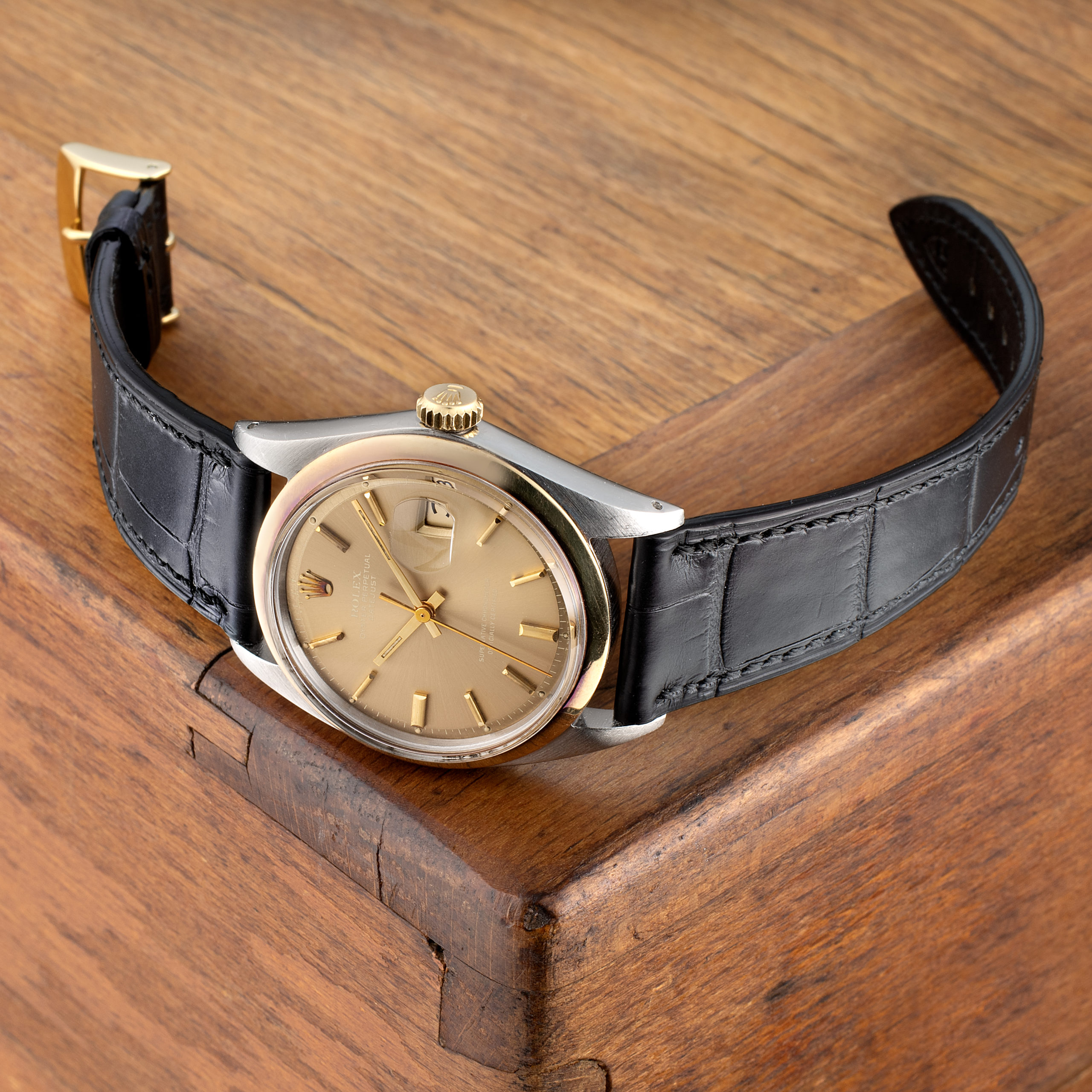 JEAN CLAUDE PERRIN CROCODILE BLK