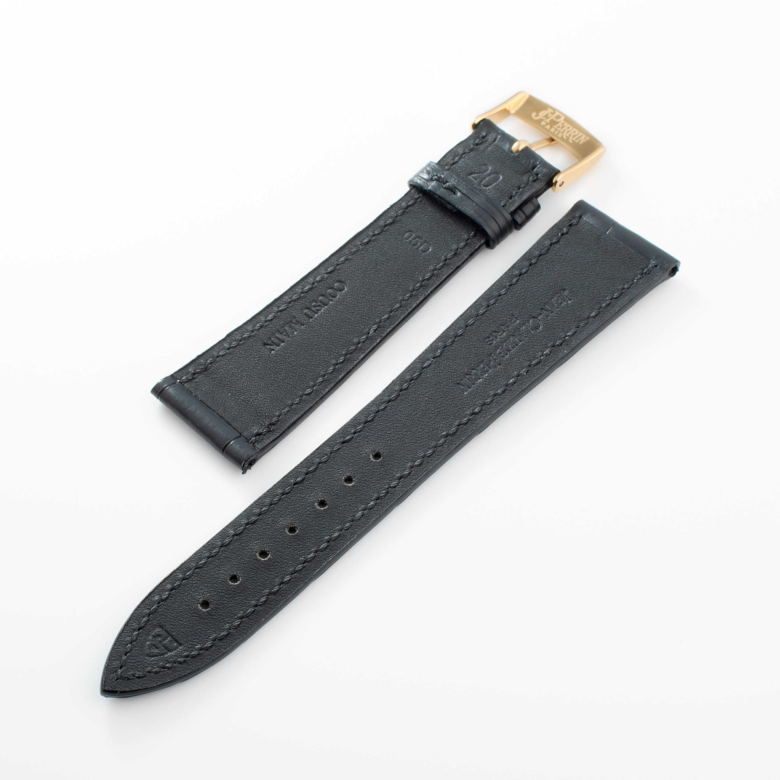 JEAN CLAUDE PERRIN CROCODILE BLK