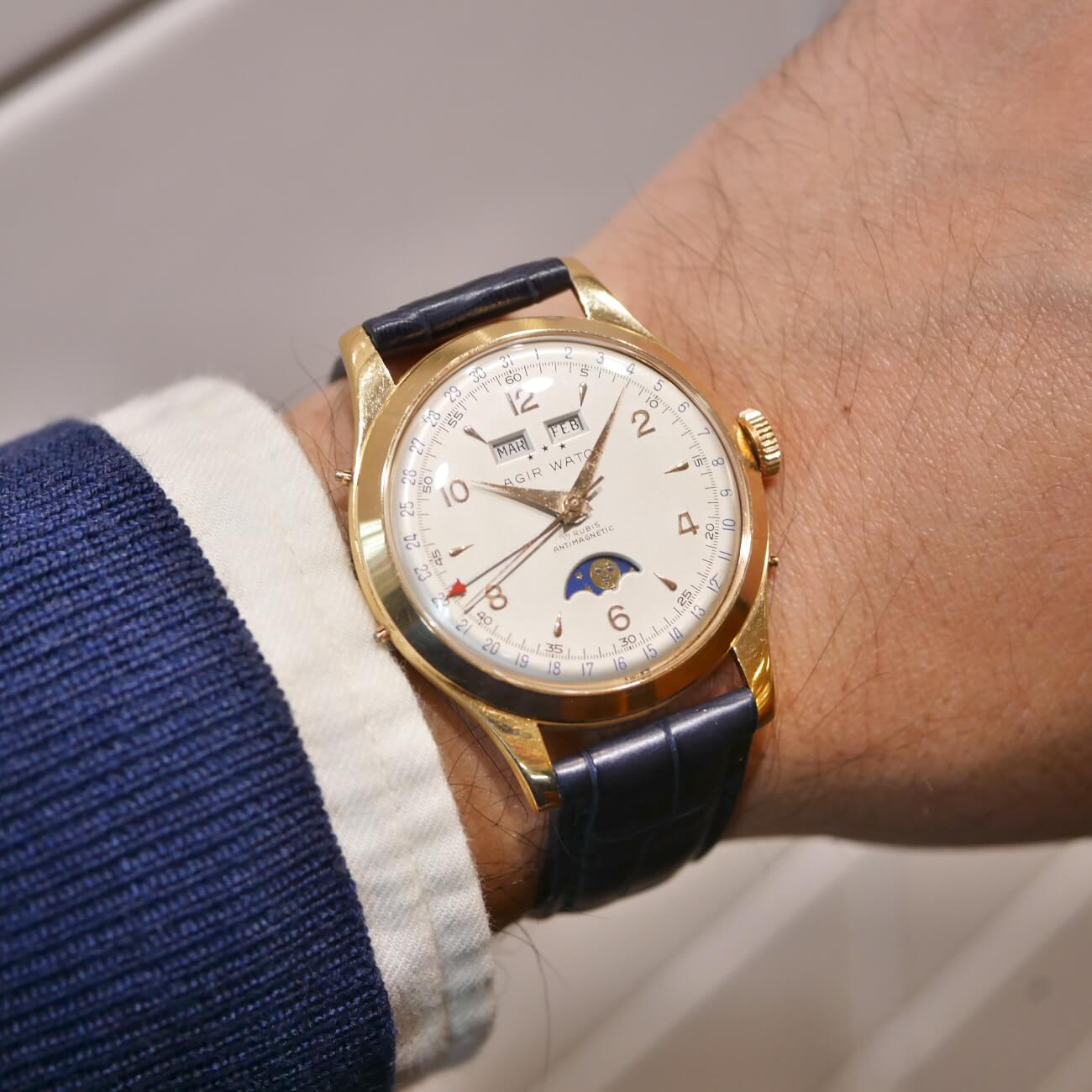 AGIR WATCH TRIPLE CALENDAR MOON PHASE