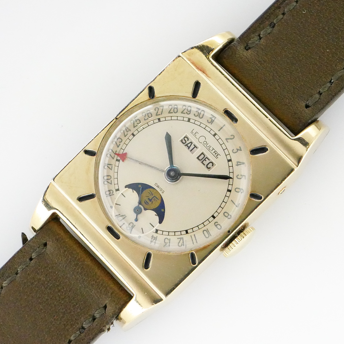 LE COULTRE TRIPLE CALENDAR MOONPHASE