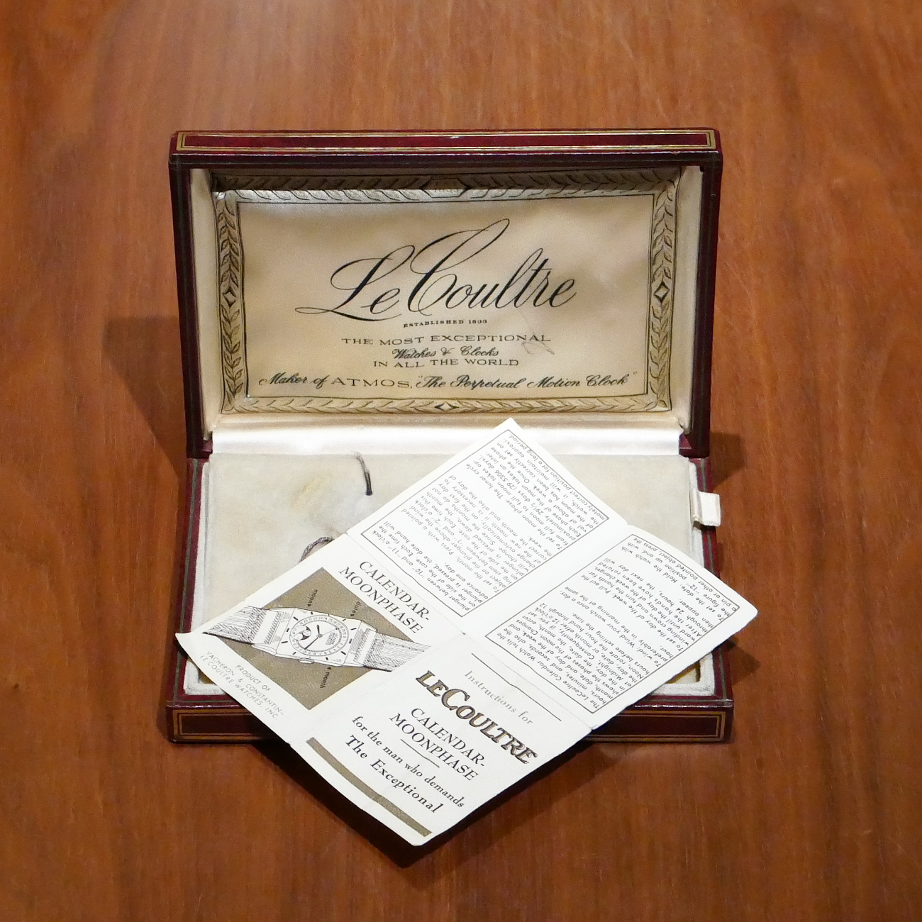 LE COULTRE TRIPLE CALENDAR MOONPHASE