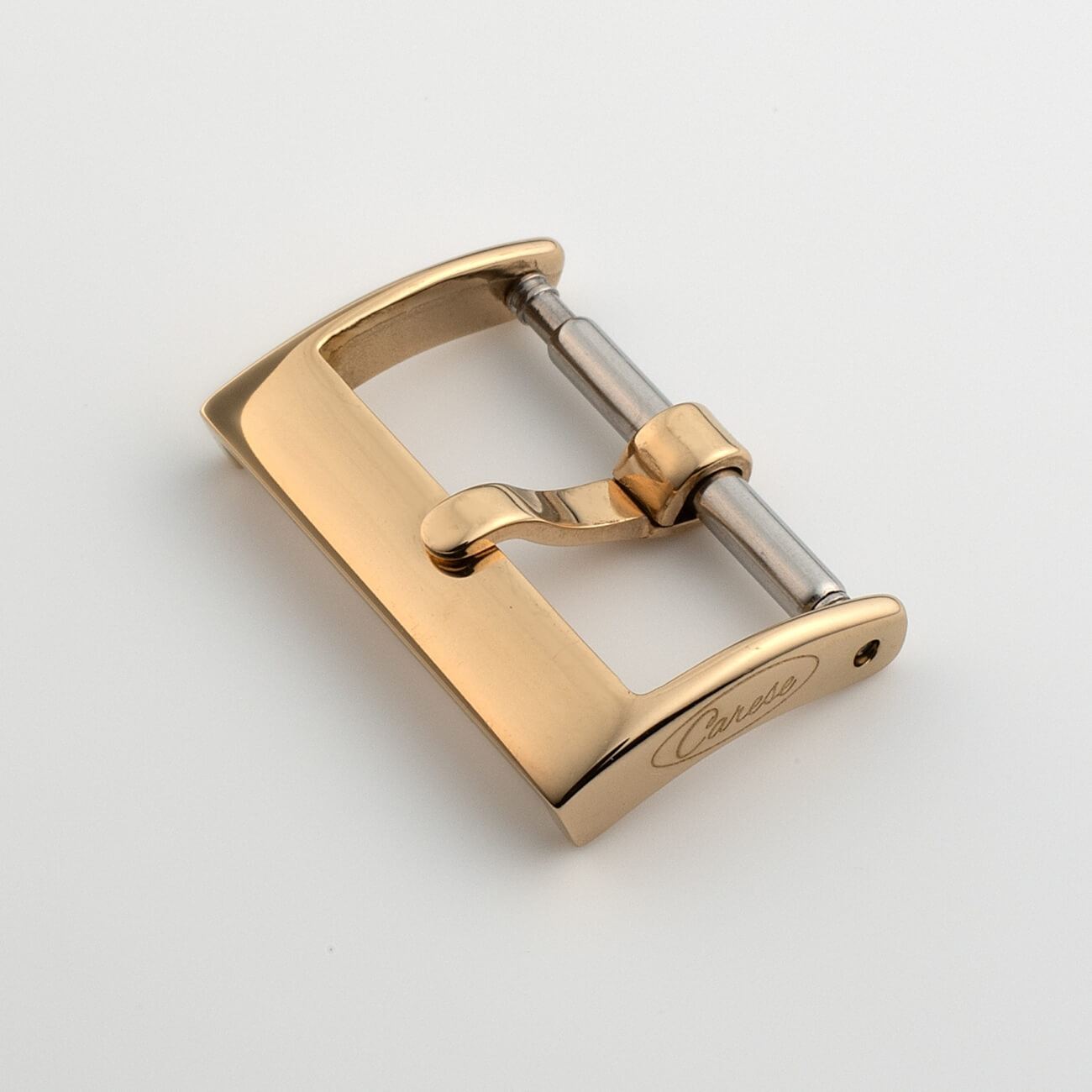 CARESE ORIGINAL LEATHER BELT CARESE ORIGINAL BUCKLE 14mm YELLOW GOLD