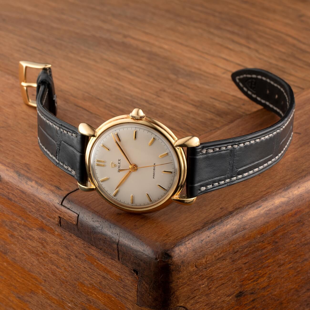 JEAN CLAUDE PERRIN CROCODILE DARK GRAY