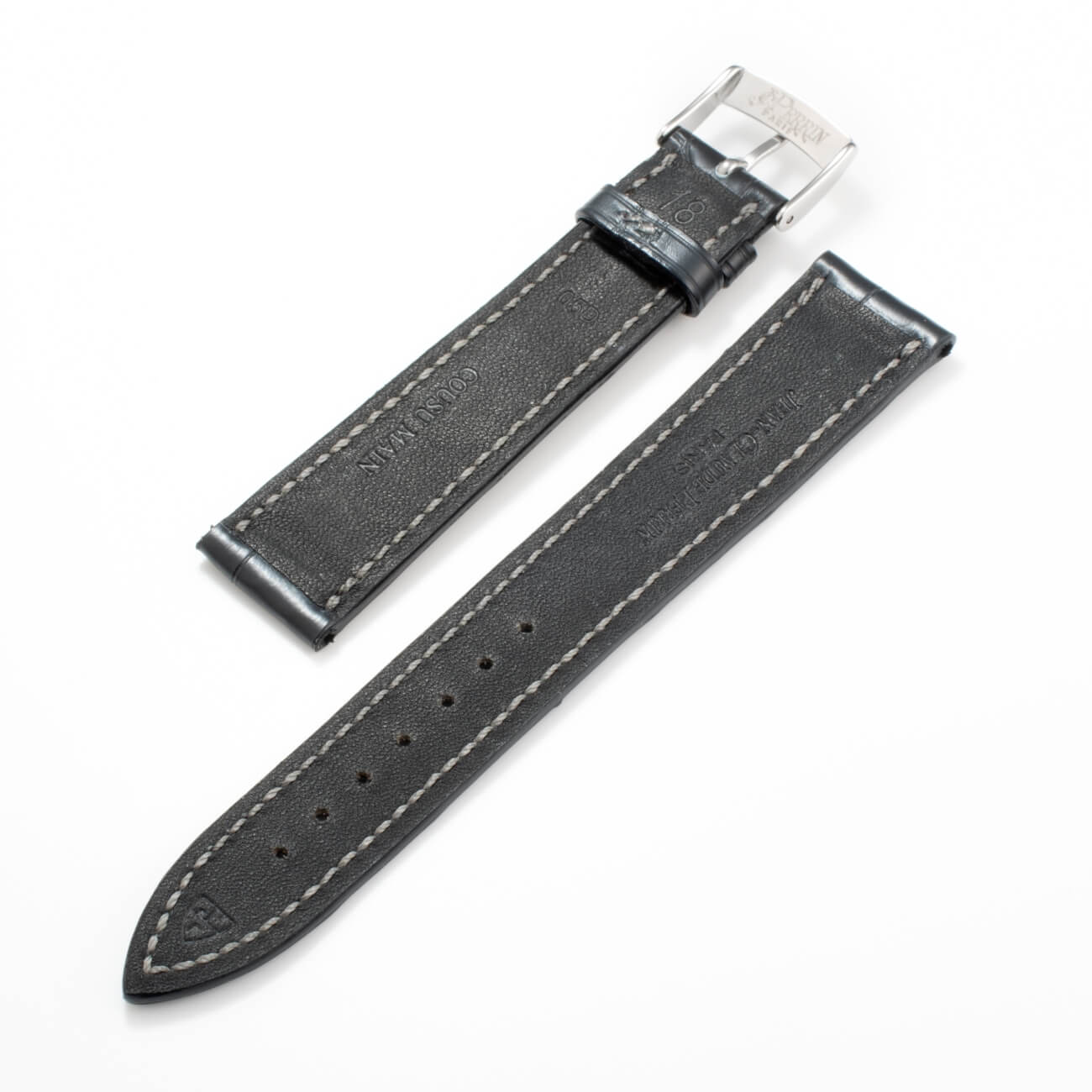 JEAN CLAUDE PERRIN CROCODILE DARK GRAY