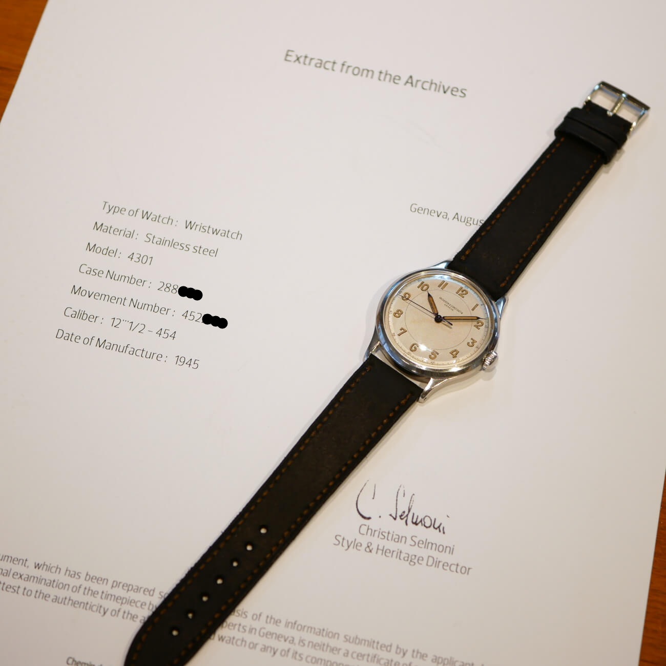 VACHERON&CONSTANTIN  ROUND MODEL