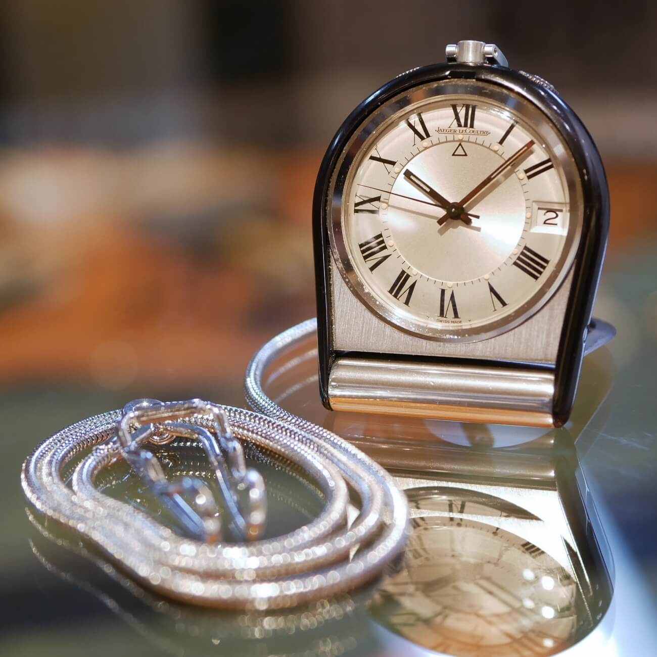 JAEGER LECOULTRE ALARM TRAVEL WATCH