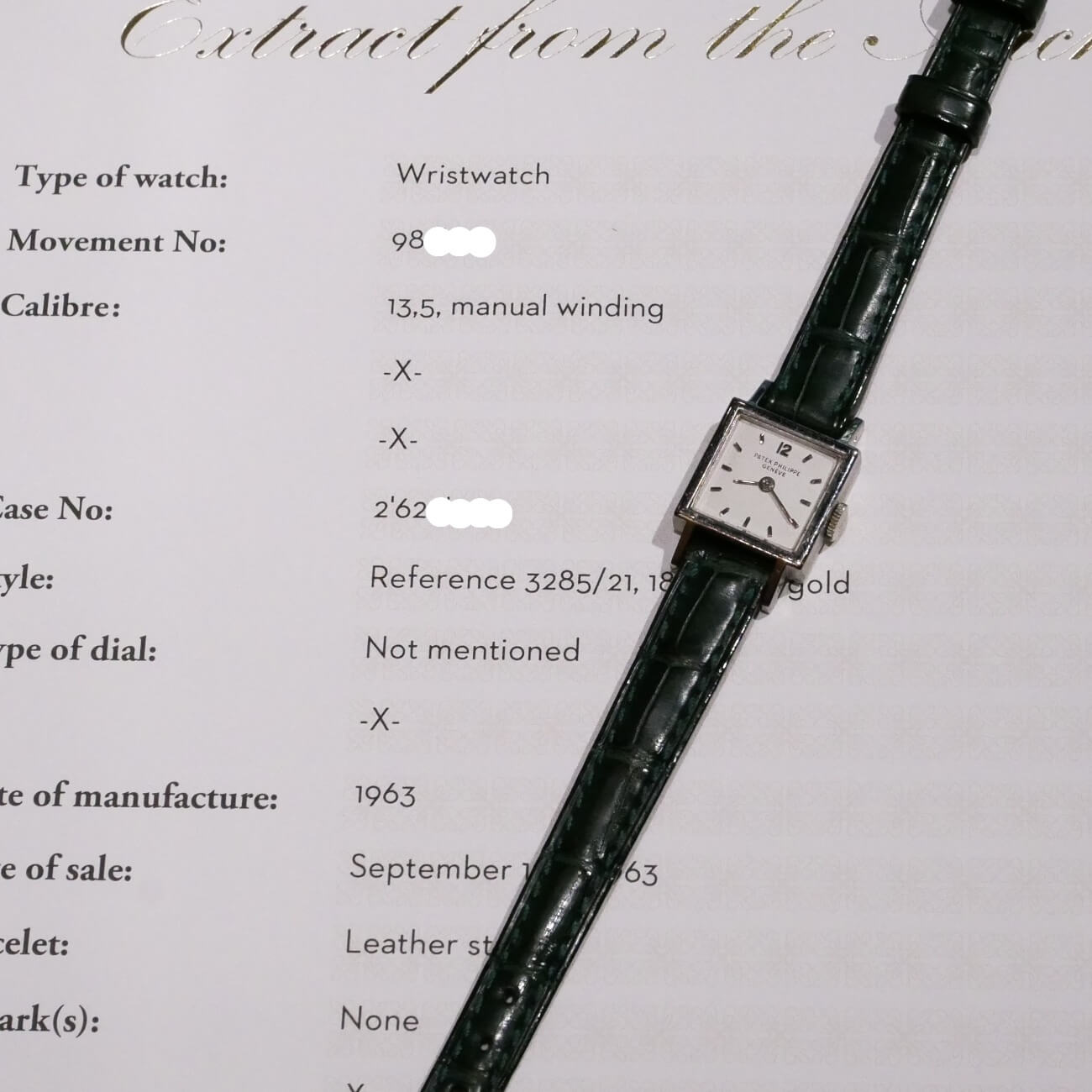 PATEK PHILIPPE RECTANGLE MODEL