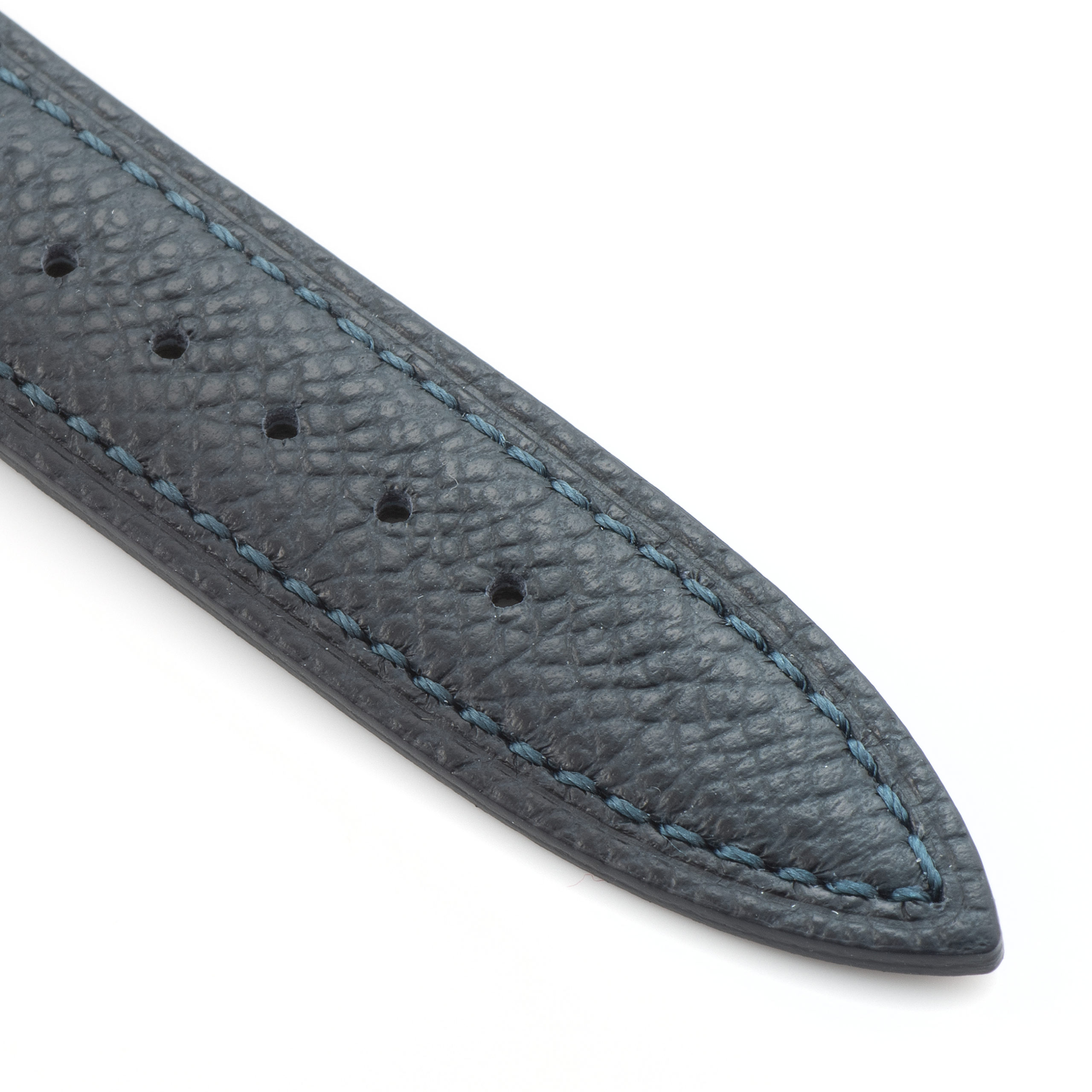 CARESE ORIGINAL LEATHER BELT EMBOSS NAVY