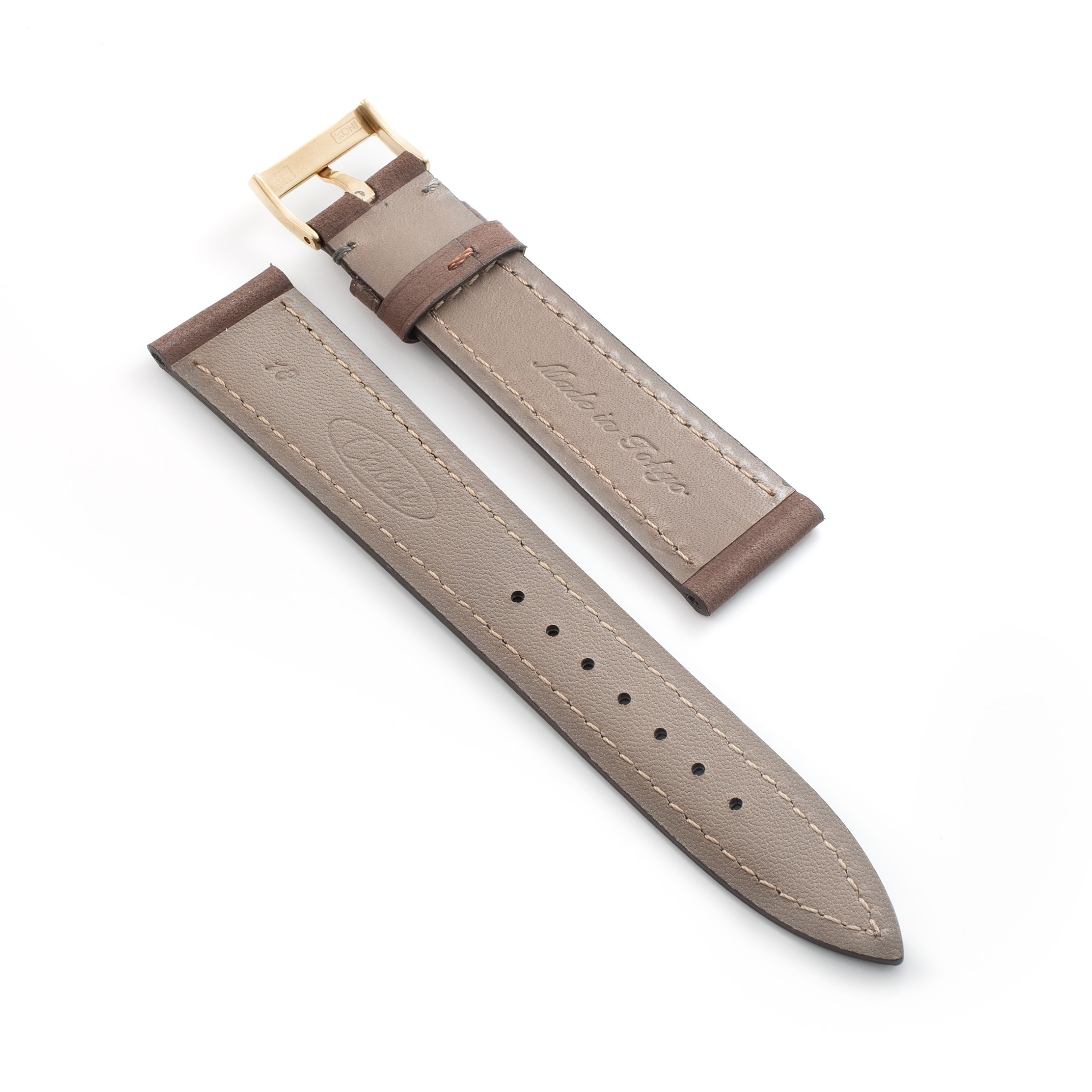 CARESE ORIGINAL LEATHER BELT NUBUCK BROWN