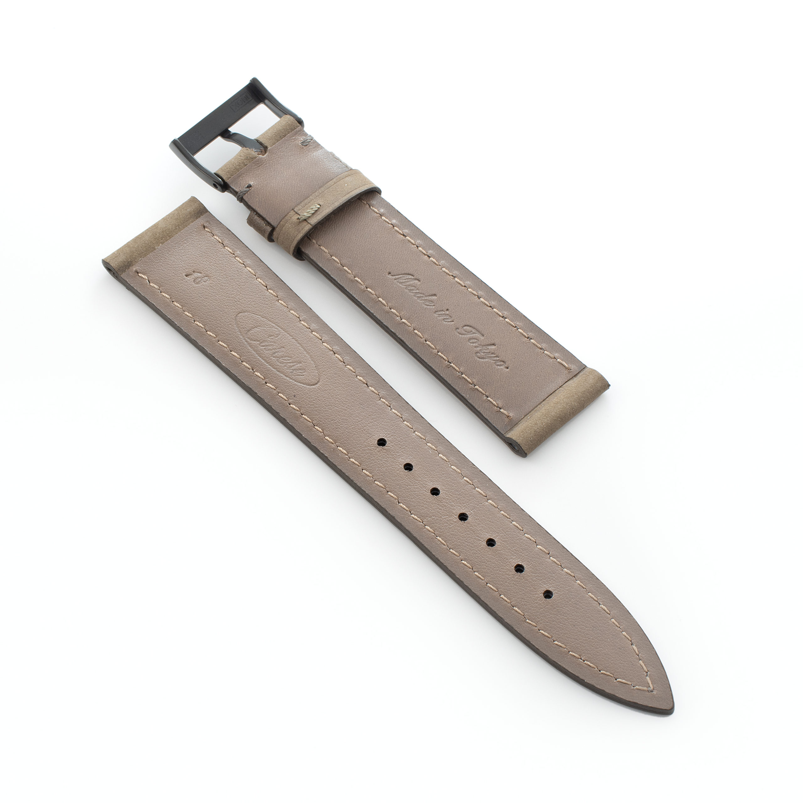 CARESE ORIGINAL LEATHER BELT NUBUCK KHAKI