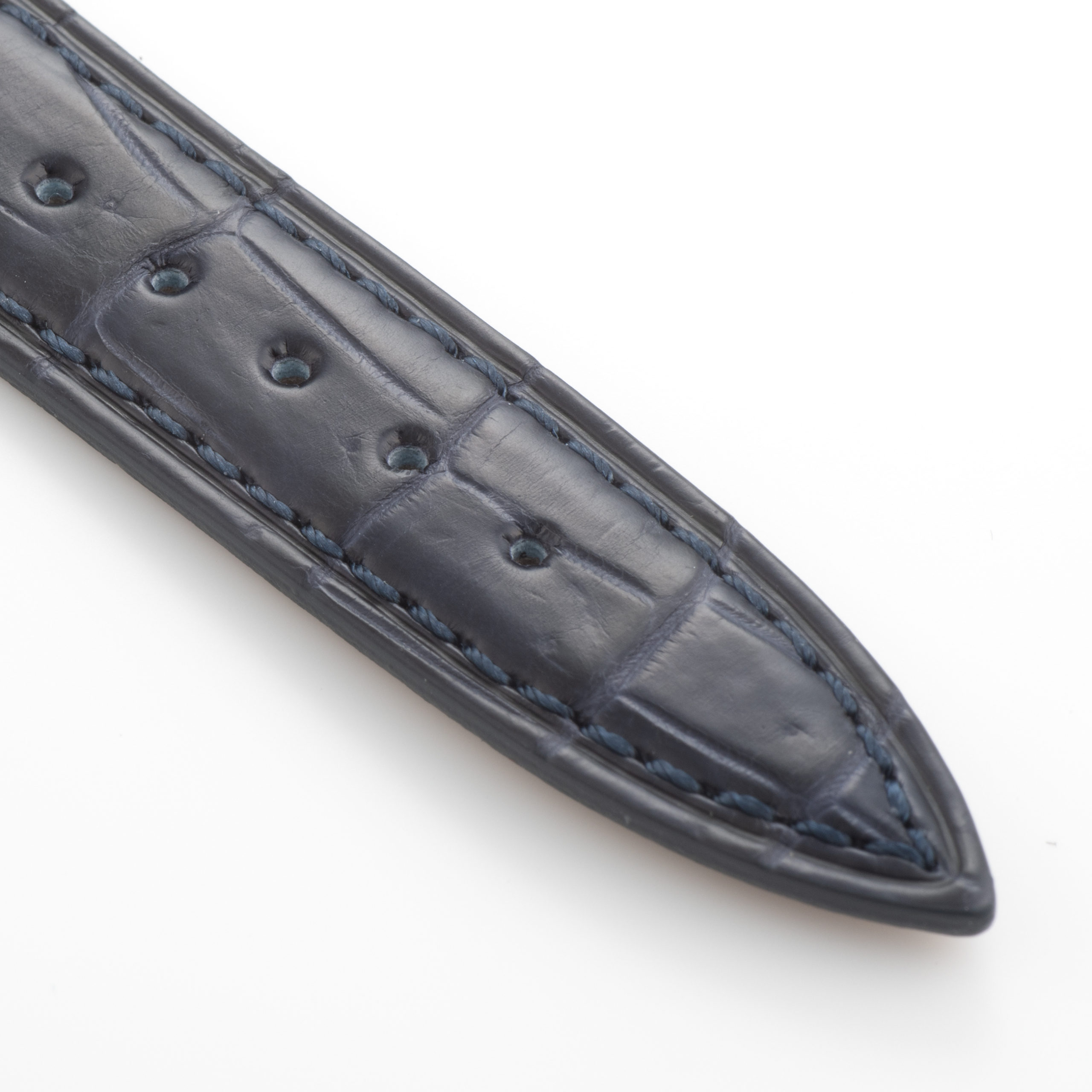 CARESE ORIGINAL LEATHER BELT CROCODILE NAVY