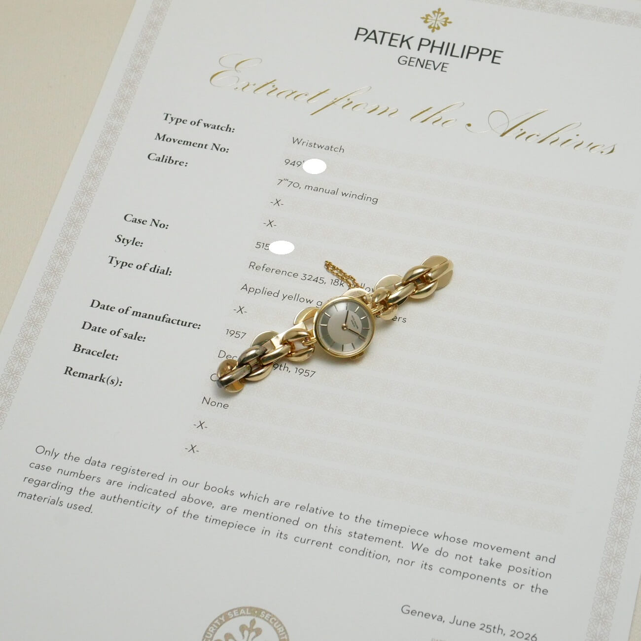 PATEK PHILIPPE ROUND MODEL