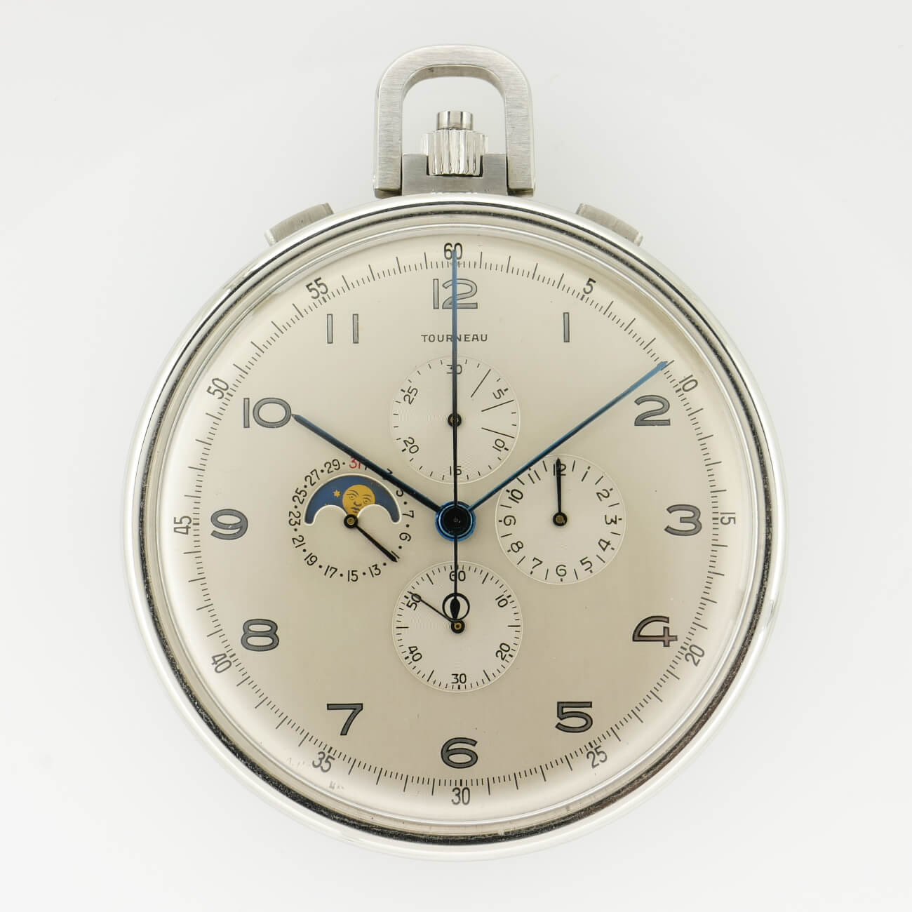 TOURNEAU Split-Seconds Moon Phase Chronograph