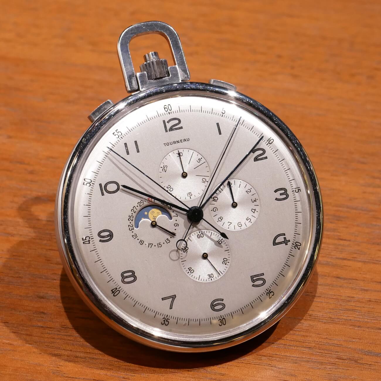 TOURNEAU Split-Seconds Moon Phase Chronograph