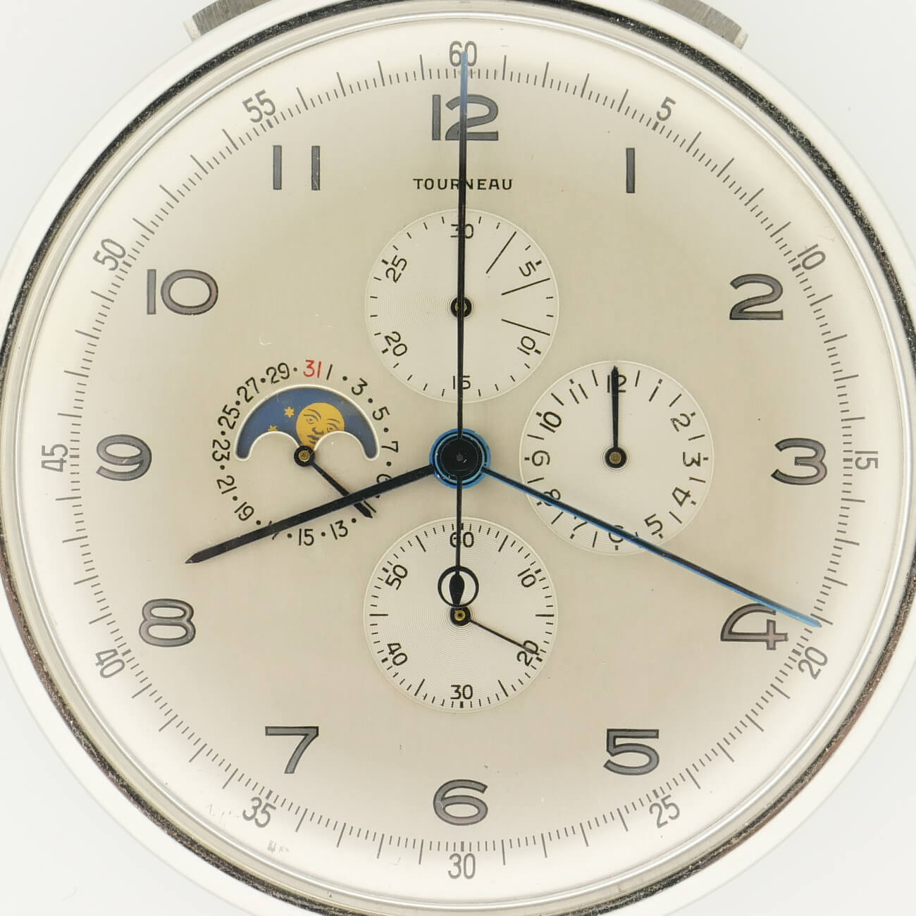 TOURNEAU Split-Seconds Moon Phase Chronograph